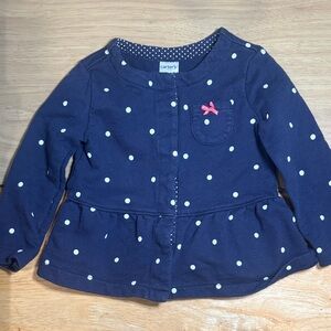 Carter's Dark Blue Polka Dot Baby Jacket